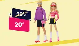 JouéClub Coffret barbie et ken rollers offre