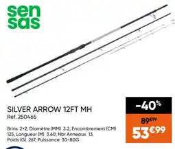 Pacific Pêche sensas SILVER ARROW 12FT MH offre