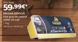 Costco PAYSAN GERSOIS Foie gras de canard entier mi-cuit offre