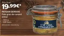 Costco PAYSAN GERSOIS Foie gras de canard entier offre