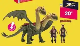 JouéClub Pack dragons zippleback 35 cm et 2 figurines viking offre