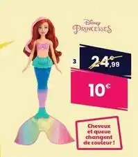 JouéClub Poupée ariel nageuse disney princesses 25 cm offre