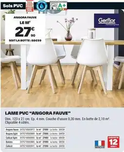 Brico Dépôt Lame pvc angora fauve offre
