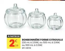 Stokomani Bonbonnière forme citrouille offre