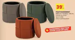 Stokomani Pouf rangement offre
