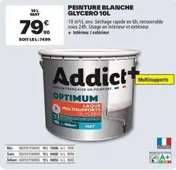 Brico Dépôt Optimum - peinture blanche offre
