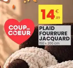 Stokomani Plaid fourrure jacquard offre