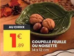 Stokomani Coupelle feuille ou noisette offre
