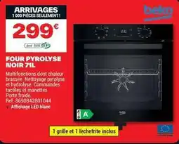 Brico Dépôt Beko - four pyrolyse noir 71l offre