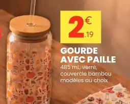 Stokomani Gourde avec paille offre