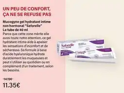 Monop' Saforelle - mucogyne gel hydratant intime non hormand saforelle offre
