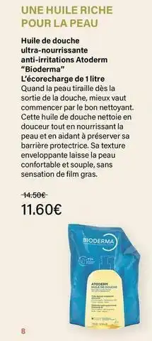 Monop' Bioderma - huile de douche ultra-nourissante anti-invertisons offre