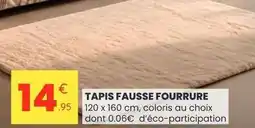 Stokomani Tapis fausse fourrure offre