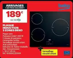 Brico Dépôt Beko - plaque induction 3 zones offre