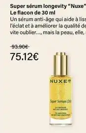 Monop' Nuxe - super sérum longevity offre