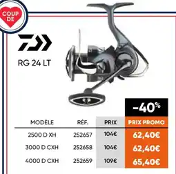 Pacific Pêche DAIWA RG 24 LT offre