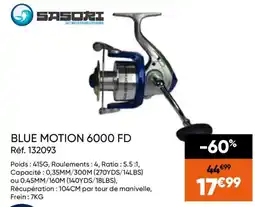 Pacific Pêche SASORI BLUE MOTION 6000 FD offre