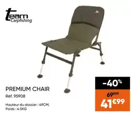 Pacific Pêche Team Carp Fishing Premium Chair offre