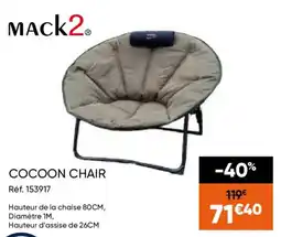 Pacific Pêche MACK2 COCOON CHAIR offre