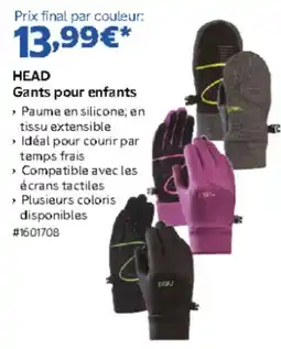Costco HEAD Gants pour enfants offre