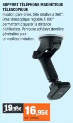 Autobacs SUPPORT TÉLÉPHONE MAGNÉTIQUE TÉLESCOPIQUE offre