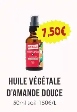 Naturalia Huile végétale d'amande douce offre