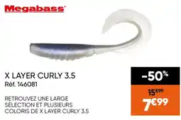 Pacific Pêche Megabass X LAYER CURLY 3.5 offre