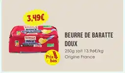 Naturalia NATURALIA BEURRE DE BARATTE offre
