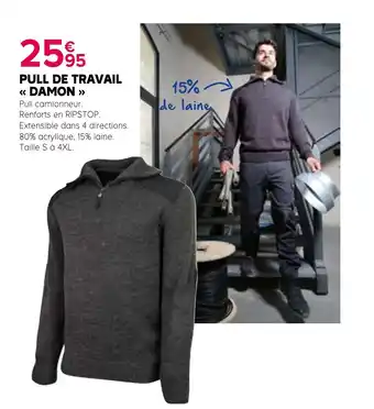 PULL DE TRAVAIL « DAMON »