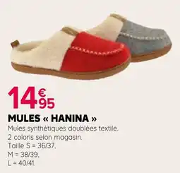 Kiriel HANINA Mules offre
