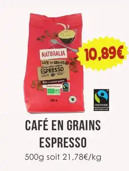 Naturalia NATURALIA CAFÉ EN GRAINS ESPRESSO offre