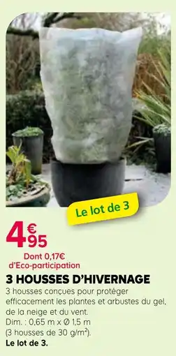 Kiriel 3 HOUSSES D'HIVERNAGE offre