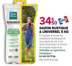 Kiriel BARENBRUG MON GAZON RUSTIQUE & UNIVERSEL offre