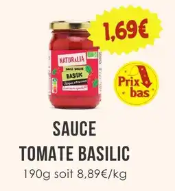 Naturalia NATURALIA Sauce tomate basilic offre