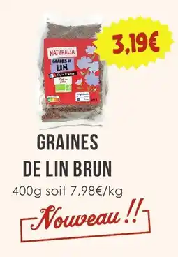 Naturalia NATURALIA Graines de lin offre