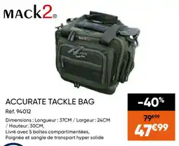 Pacific Pêche MACK2 ACCURATE TACKLE BAG offre