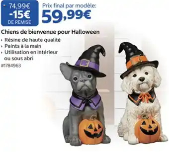 Chiens de bienvenue pour Halloween