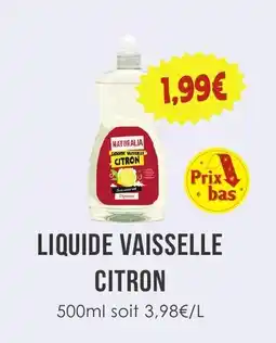 Naturalia NATURALIA LIQUIDE VAISSELLE CITRON offre