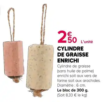 CYLINDRE DE GRAISSE ENRICHI