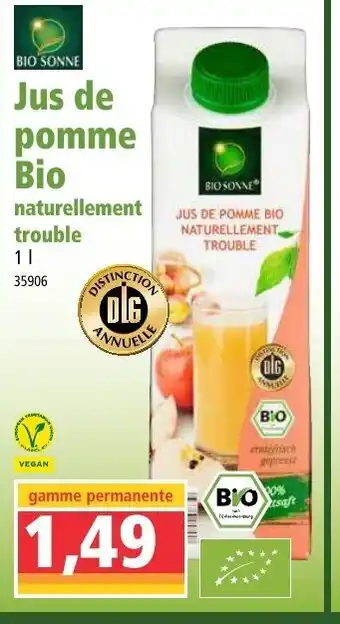 Norma Jus de pomme bio offre