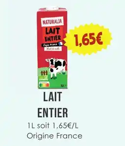 Naturalia NATURALIA LAIT ENTIER offre
