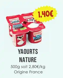 Naturalia NATURALIA Yaourts Nature offre