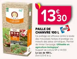 Kiriel OR Paille de chanvre offre
