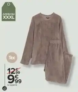Carrefour Tex Le pyjama offre