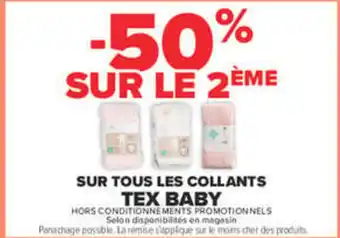 Tex baby sur tous les collants