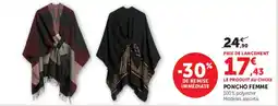 Super U Poncho Femme offre