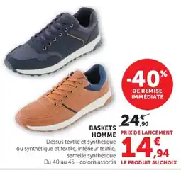 Super U BASKETS HOMME offre