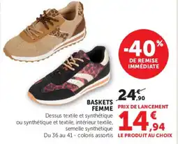 Super U BASKETS FEMME offre