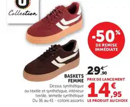 Super U Collection Baskets Femme offre