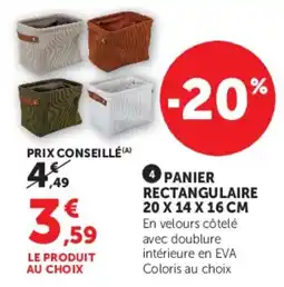 Super U Panier rectangulaire offre